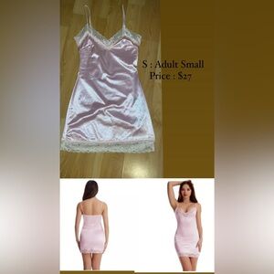 Pink Lace Rhinestone Camisole (never used)